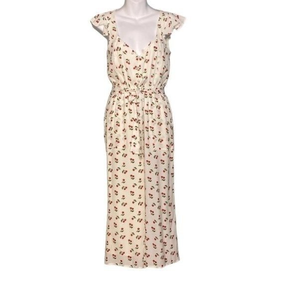 SOLD For Love & Lemons Cherry Print Jumpsuit - Picture 2 of 8